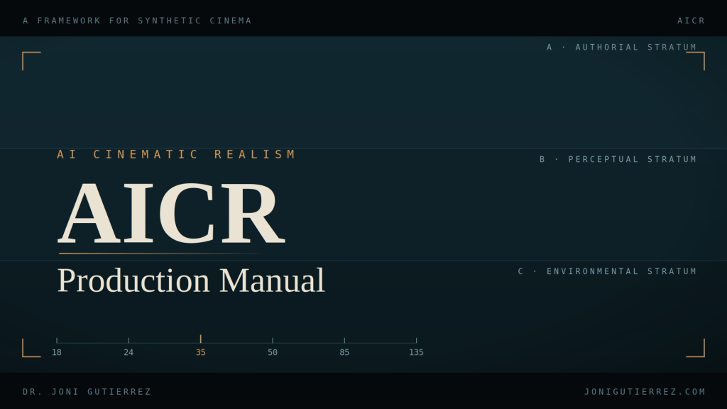 AI Cinematic Realism (AICR) Production&nbsp;Manual