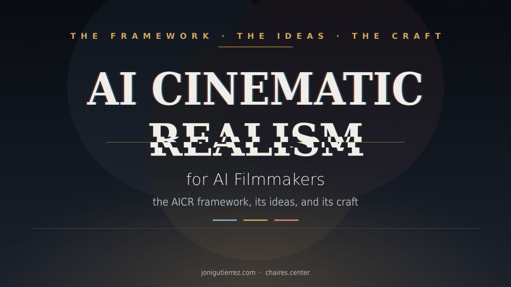 AI Cinematic Realism for AI Filmmakers: The AICR Framework, Its Ideas, and Its Craft